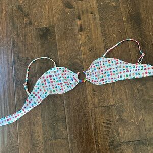 Stoney Clover Lane Multicolor Polka Dot Bikini Top